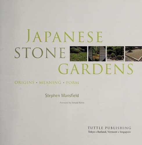 Cover of Japanese Stone Gardens