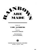 Cover of Rainbows are made : poems