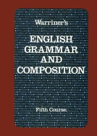 Cover of Warriner's English Grammar and Composition