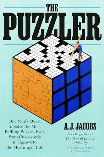 Cover of The Puzzler: One Man's Quest to Solve the Most Baffling Puzzles Ever, from Crosswords to Jigsaws to the Meaning of Life