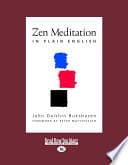 Cover of Zen Meditation in Plain English