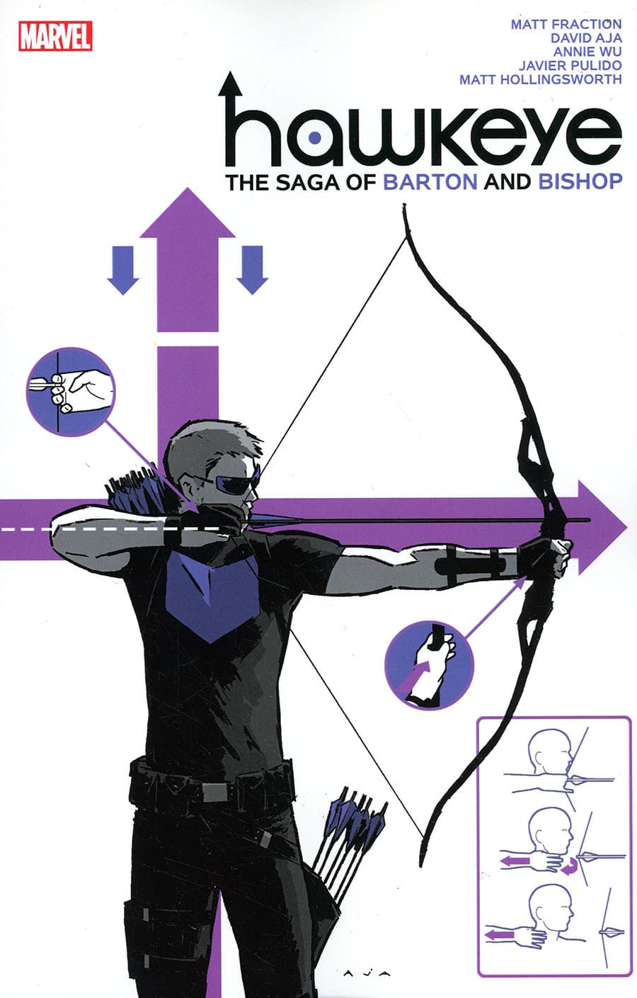 Cover of Hawkeye by Fraction and Aja