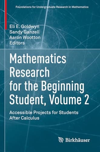 Cover of Mathematics Research for the Beginning Student, Volume 2