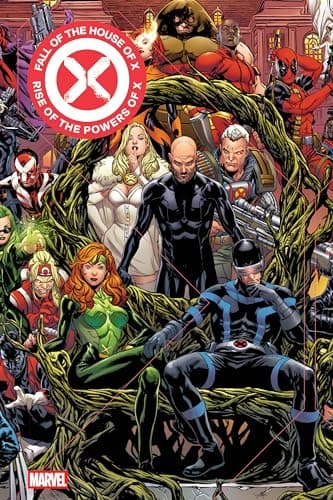 Cover of Fall of the House of X/rise of the Powers of X Omnibus Mark Brooks Cover