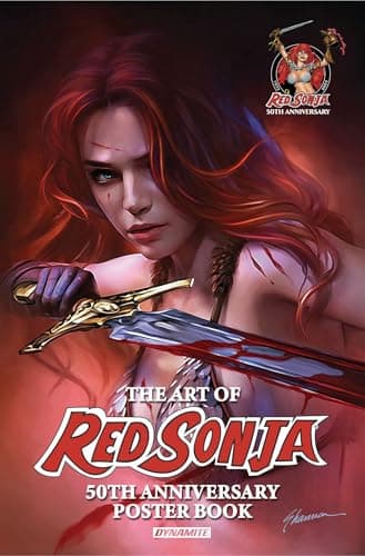 Cover of Red Sonja 50th Anniversary Poster Book