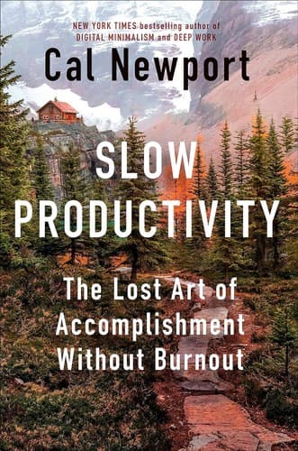 Cover of Slow Productivity: The Lost Art of Accomplishment Without Burnout