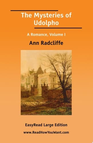 Cover of The Mysteries of Udolpho