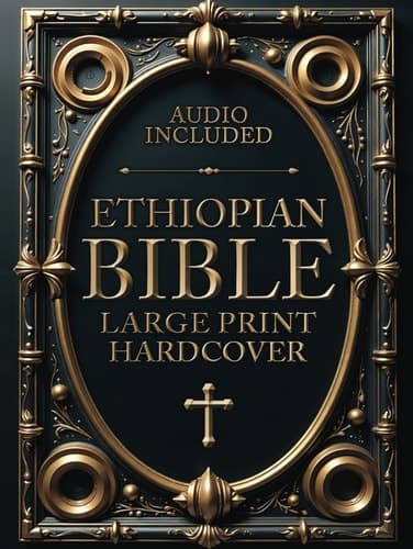 Cover of ETHIOPIAN BIBLE in English Complete [LARGE PRINT]: Full Apocrypha with Tobit, Baruch, Enoch, Jubilees, Bel and the Dragon, I-II-III Meqabyan, 3-4 Ezra, and Much More