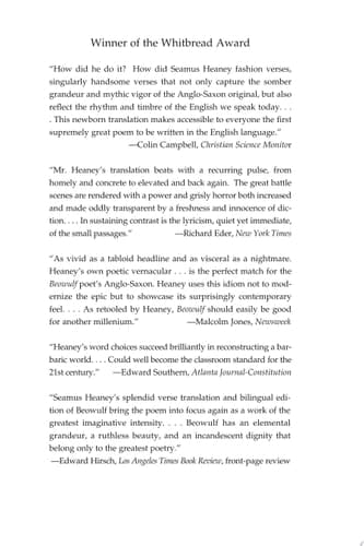 Cover of Beowulf A New Verse Translation