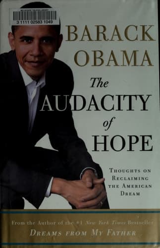 Cover of The Audacity of Hope