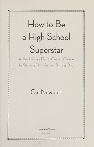 Cover of How to be a High School Superstar