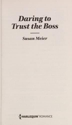 Cover of Daring to trust the boss
