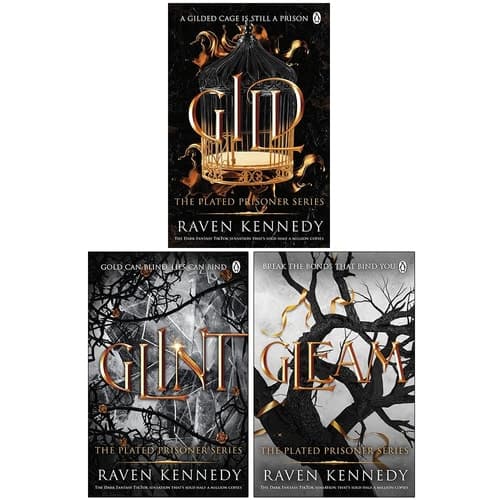 Cover of The Plated Prisoner Series Collection 3 Books Set By Raven Kennedy (Gild, Glint, Gleam)