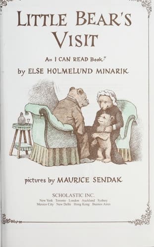 Cover of Little Bear's visit
