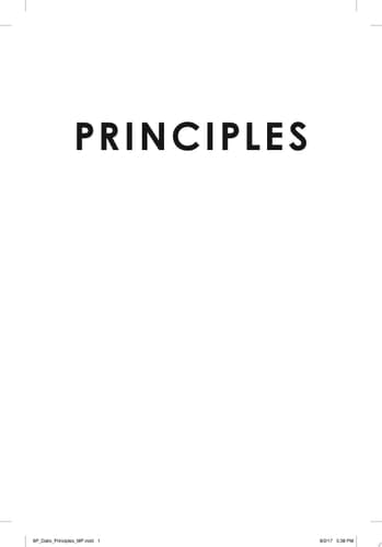 Cover of Principles Life and Work