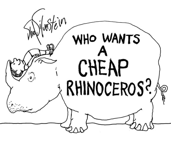Cover of Who Wants a Cheap Rhinoceros?