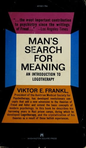 Cover of Man's Search for Meaning