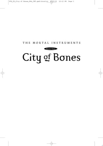 Cover of City of Bones