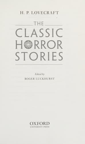 Cover of The classic horror stories