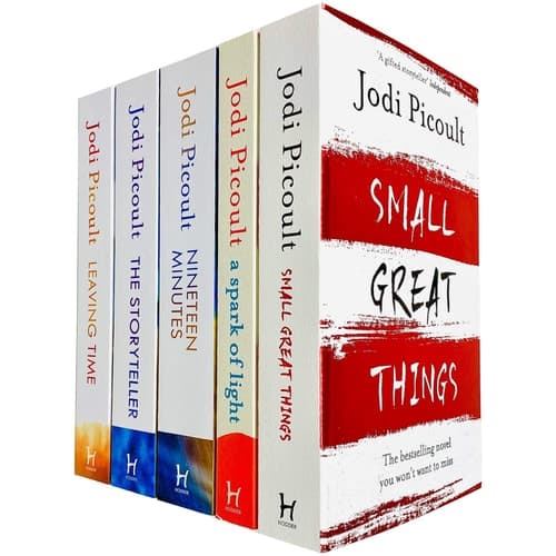 Cover of Jodi Picoult 5 Books Collection Set (Small Great Things, A Spark of Light, The Storyteller, Leaving Time & Nineteen Minutes)