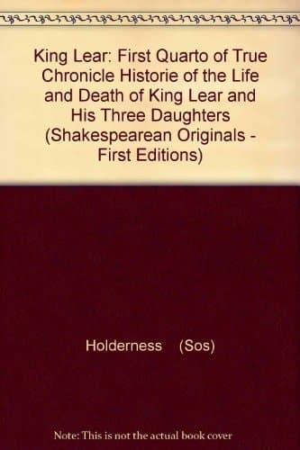Cover of M. William Shak-Speare, His True Chronicle Historie of the Life and Death of King Lear and His Three Daughters