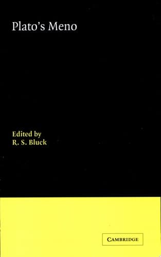 Cover of Plato's Meno