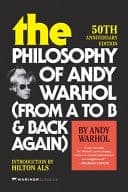 Cover of Philosophy of Andy Warhol [50th Anniversary Edition]