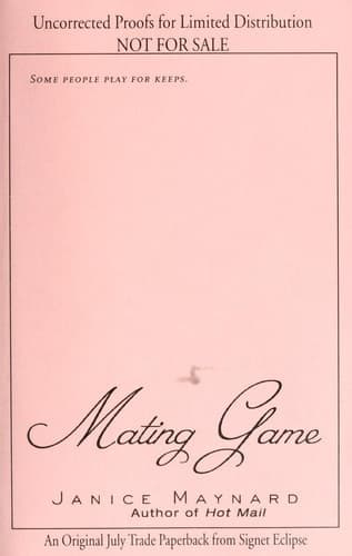 Cover of Mating game
