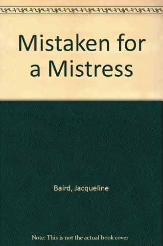 Cover of Mistaken for a Mistress