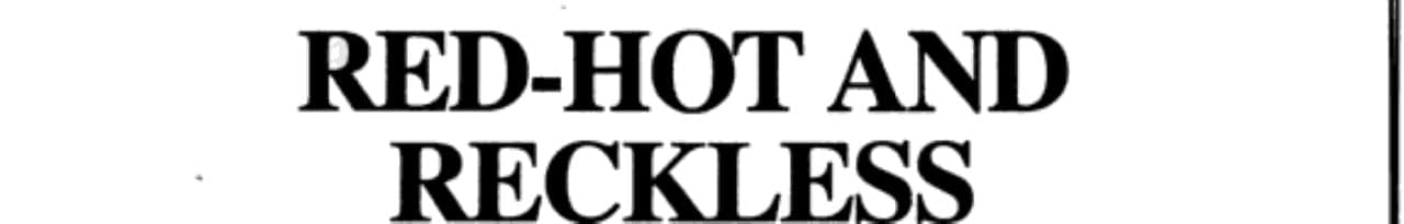 Cover of Red-Hot and Reckless