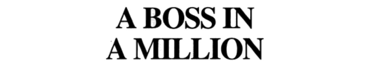 Cover of A Boss in a Million