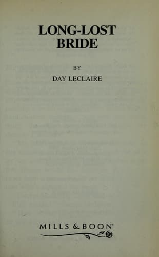 Cover of Long-lost bride