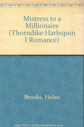 Cover of Mistress to a Millionaire