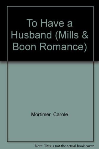 Cover of To Have a Husband