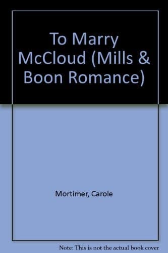 Cover of To Marry McCloud