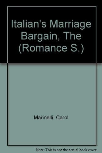 Cover of The Italian's Marriage Bargain