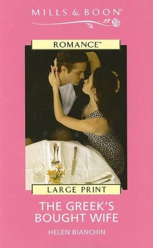 Cover of Harlequin Romance I - Large Print - The Greek's Bought Wife (Harlequin Romance I - Large Print)