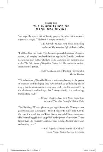 Cover of The Inheritance of Orquídea Divina: A Novel