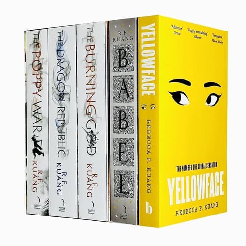 Cover of R.F. Kuang 5 Books CollectionSet (The Poppy War, The Dragon Republic, The Burning God, Babel & Yellowface)