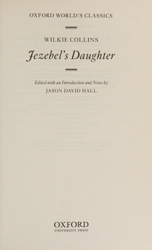 Cover of Jezebel's daughter