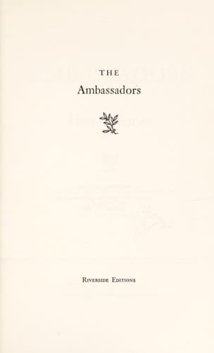 Cover of The ambassadors
