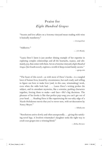 Cover of Eight Hundred Grapes A Novel