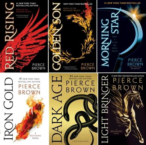 Cover of Red Rising Series 6 Books Set - Red Rising, Golden Son, Morning Star, Iron Gold, Dark Age, Light Bringer