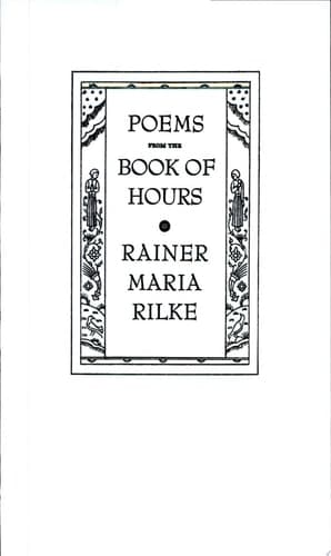 Cover of Poems from the Book of Hours