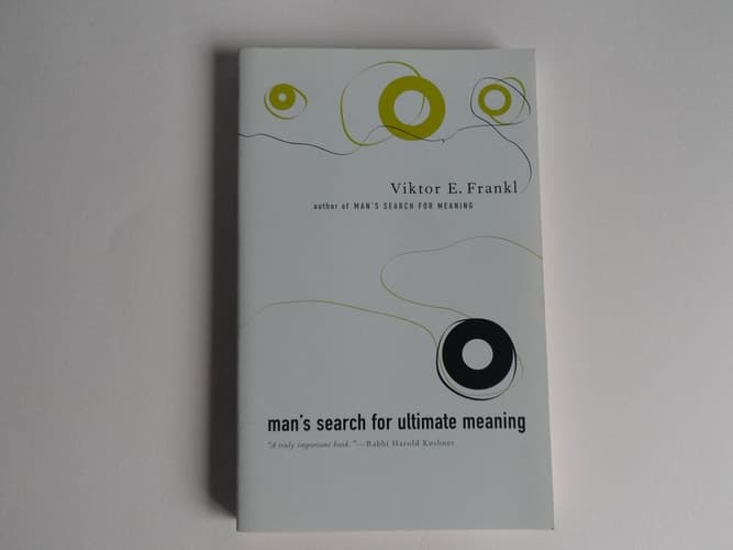 Cover of Man's Search for Ultimate Meaning