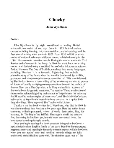 Cover of Chocky
