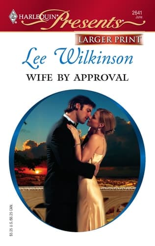 Cover of Wife By Approval (Larger Print Presents)