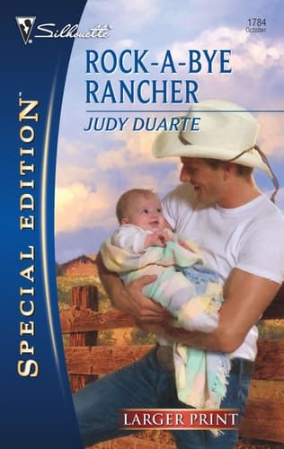 Cover of Rock-A-Bye Rancher (Larger Print Special Edition)