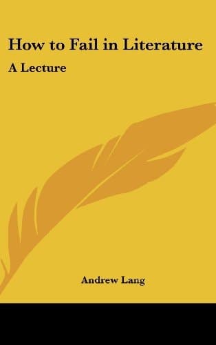 Cover of How to Fail in Literature