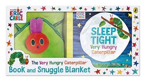 Cover of Very Hungry Caterpillar Book and Snuggle Blanket